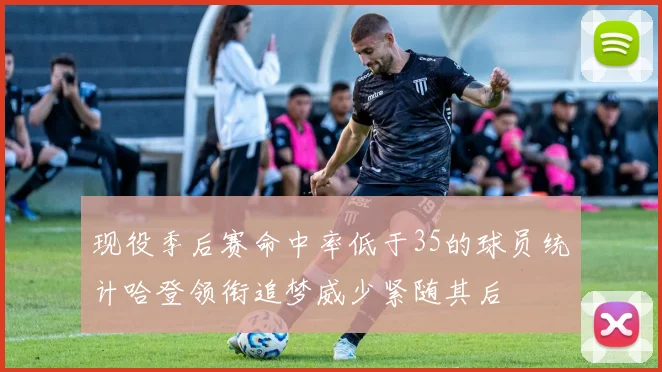 现役季后赛命中率低于35的球员统计哈登领衔追梦威少紧随其后